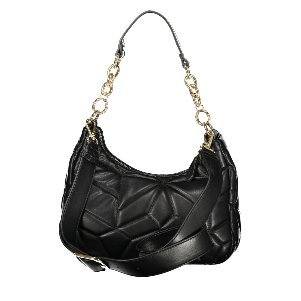 Mario Valentino Black Polyurethane Women Handbag