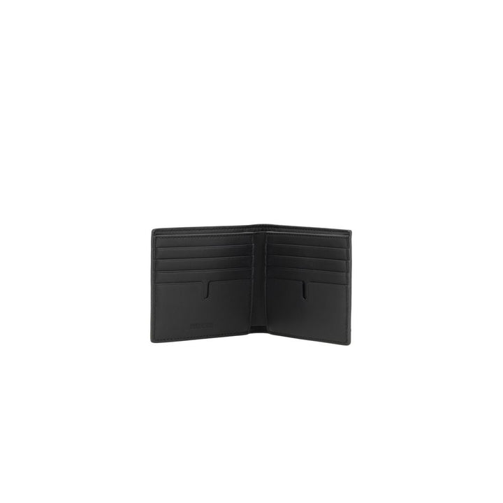Burberry Black Calf Leather Bos Taurus Wallet