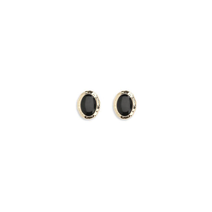 Self-Portrait Black Brass Earrings