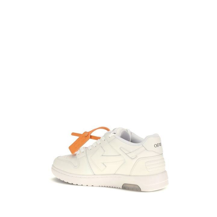 Off-White White Calf Leather Bos Taurus Athletic Sneakers