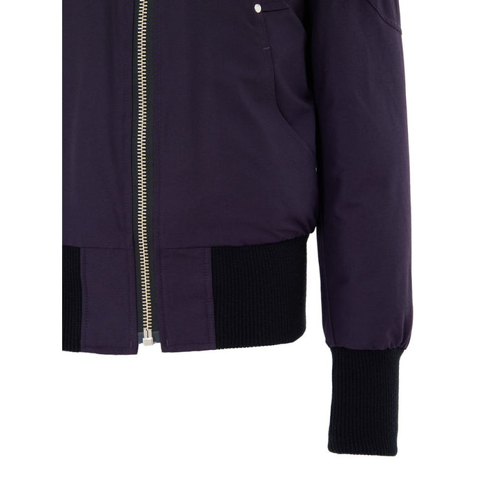 Moose Knuckles Purple Cotton Bomber