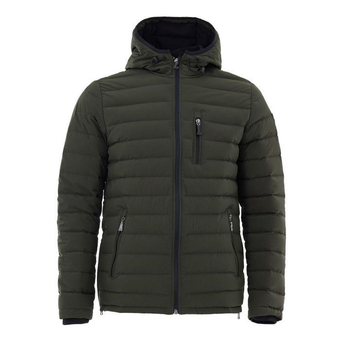 Moose Knuckles Green Nylon Full-Length Jacket