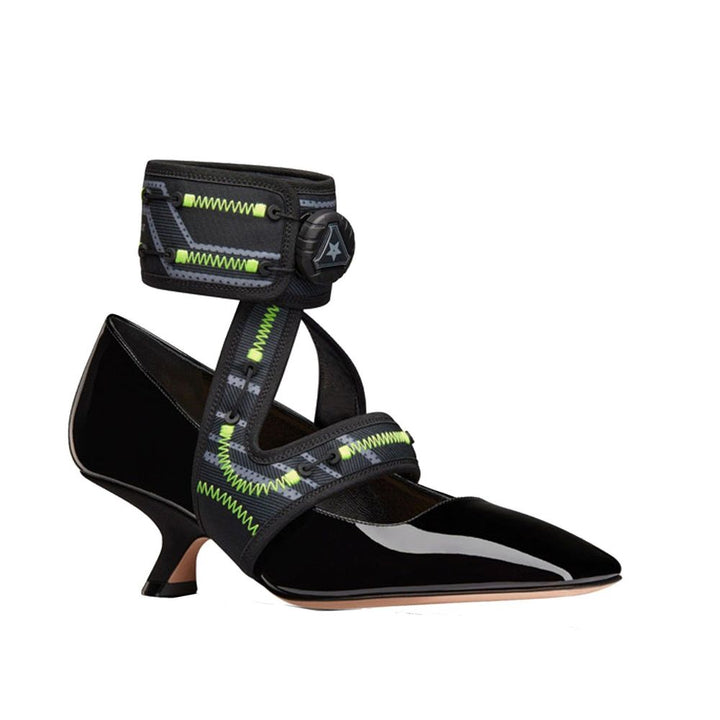 Dior Black Calfskin Platform Pumps