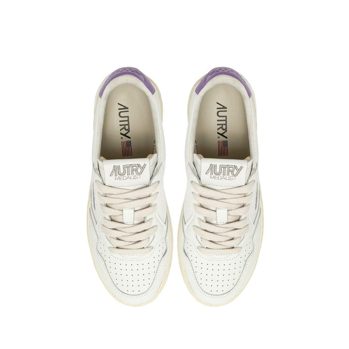Autry White Leather Low Top Sneakers