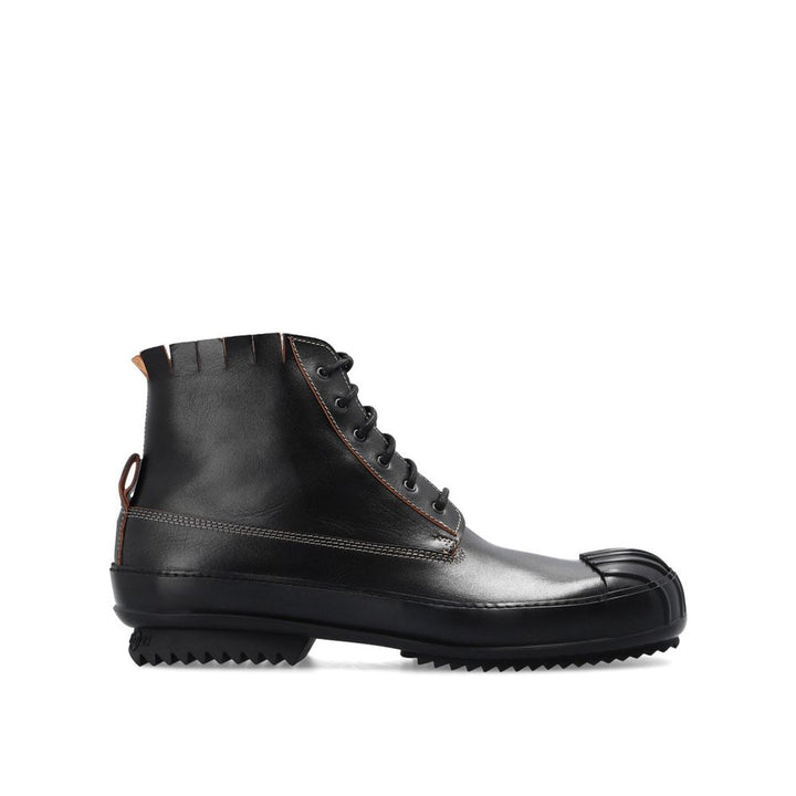 Maison Margiela Black Calfskin Lace-Up Boots