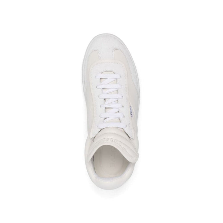 Bally White Calfskin Low Top Sneakers