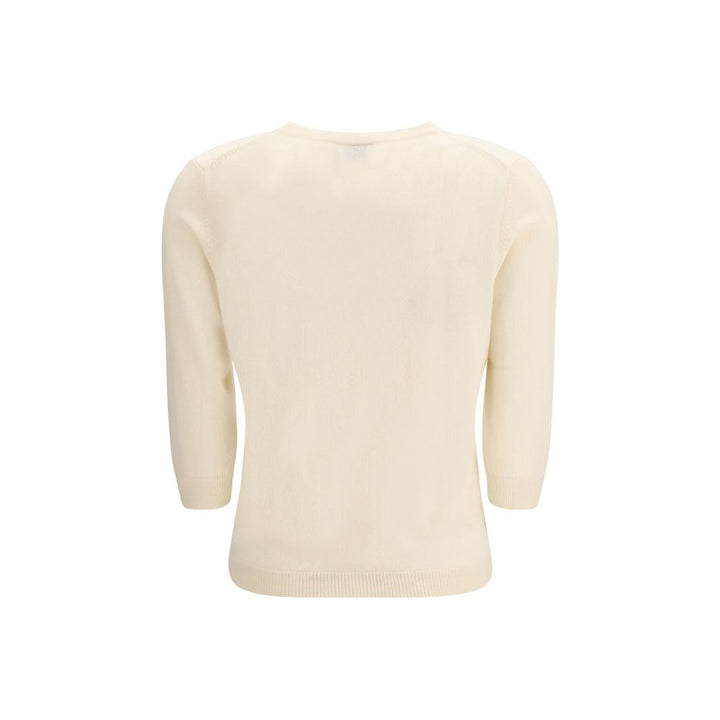 Allude Cream Cashmere Cashmere Sweater