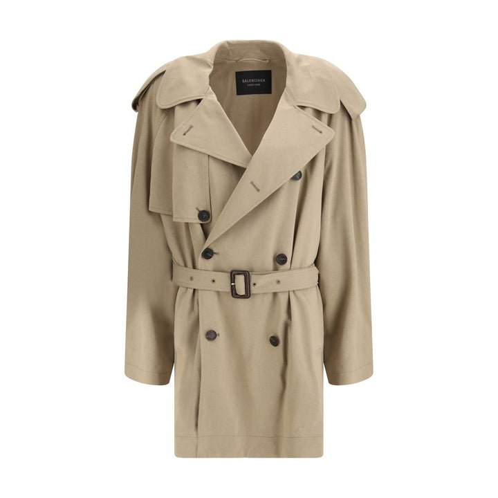 Balenciaga Beige Cotton Trench Coat