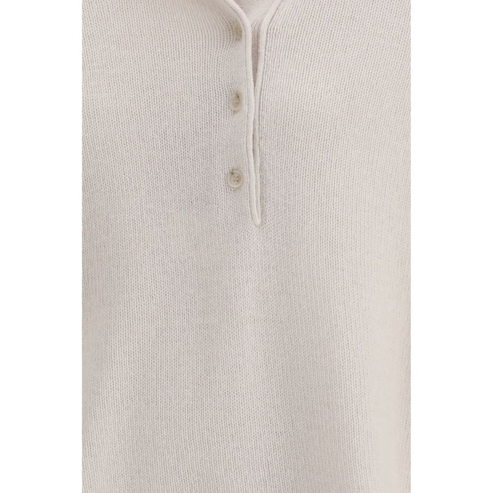 Allude Cream Cashmere Sweatshirt