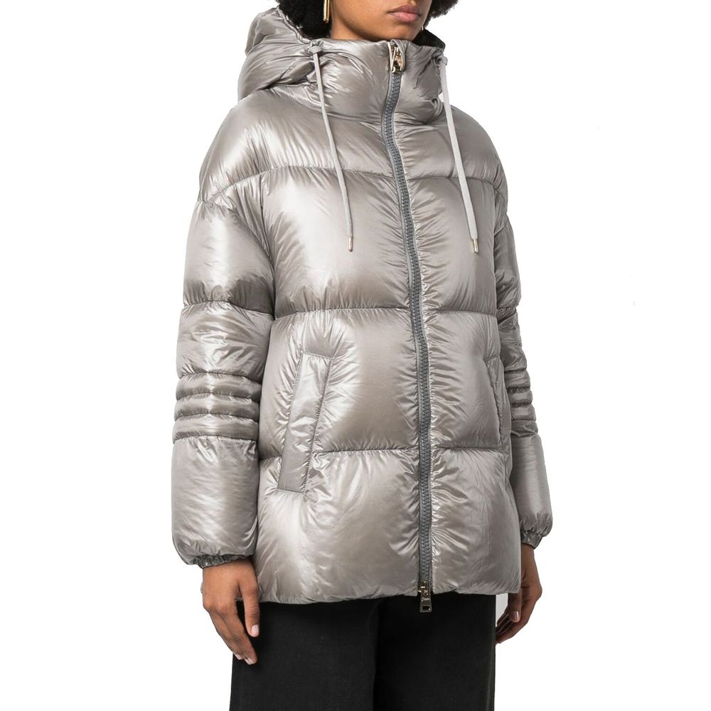 Herno Gray Polyamide Coat