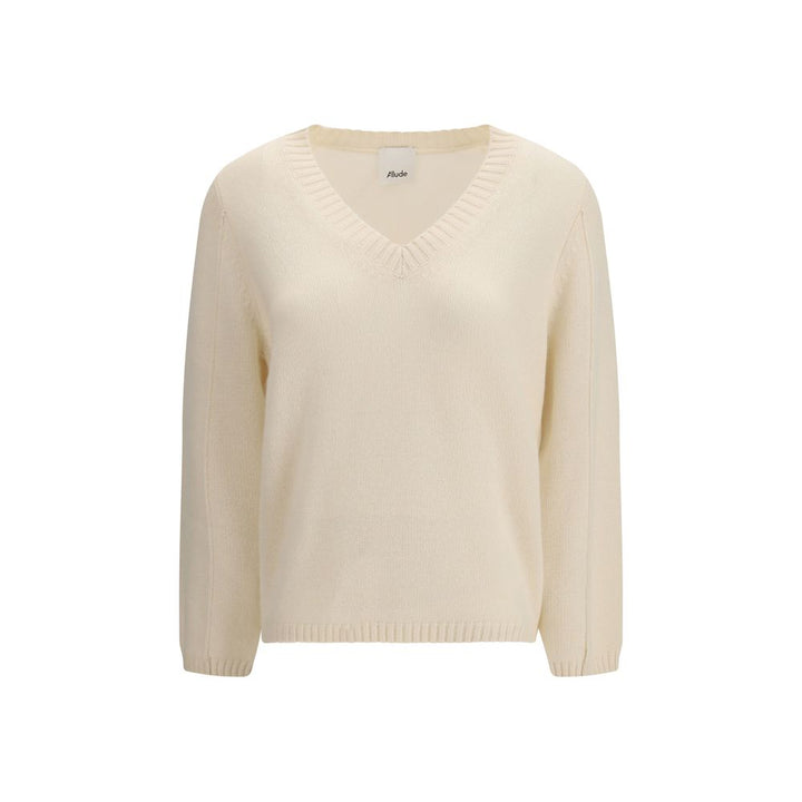 Allude Cream Cashmere Cashmere Sweater