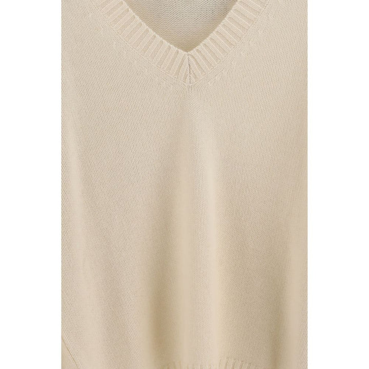 Allude Cream Cashmere Cashmere Sweater