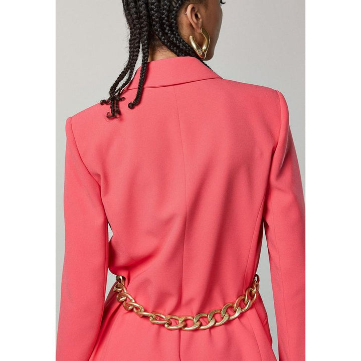 Patrizia Pepe Red Polyester Skirt Suit