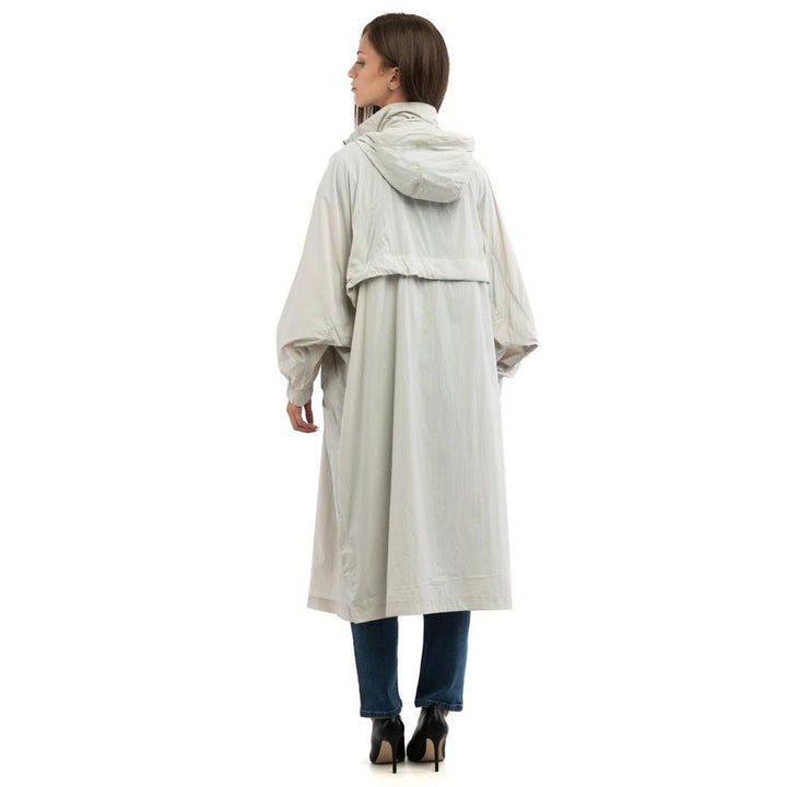 Patrizia Pepe Gray Polyamide Full-Length Jacket