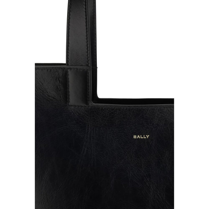 Bally Black Calf Leather Bos Taurus Shoulder Bag