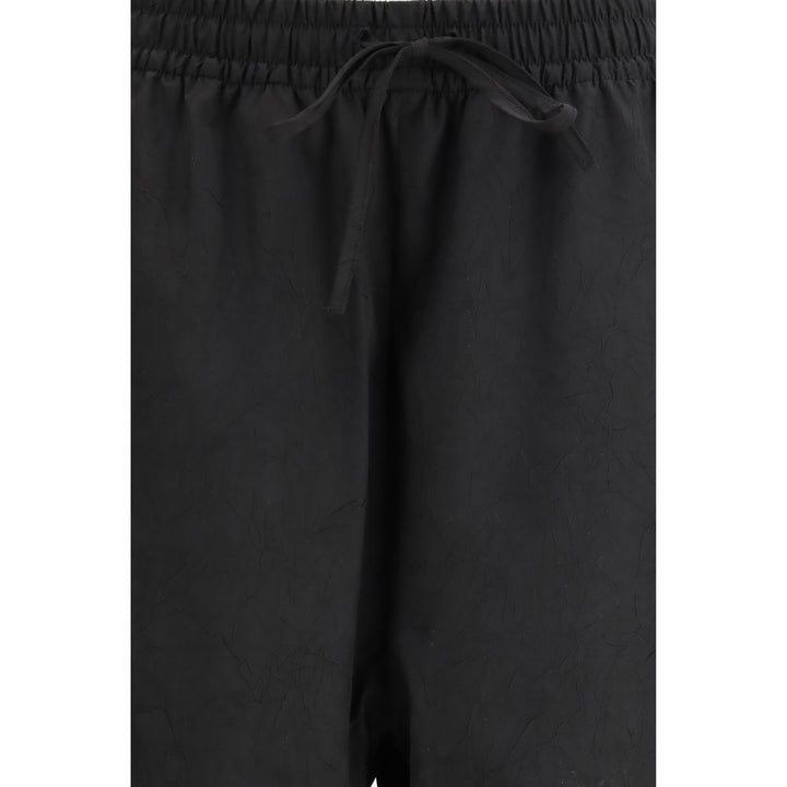 Rohe Black Polyester Joggers (Workout Pants)
