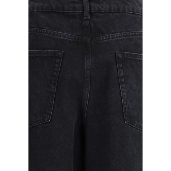 Rohe Black Cotton Relaxed Fit Jeans
