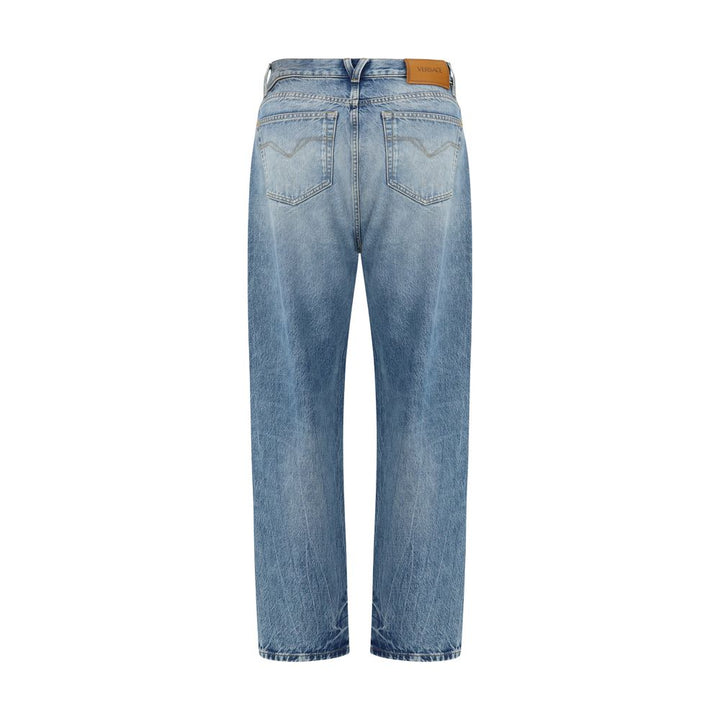 Versace Light Blue Cotton Jeans Denim