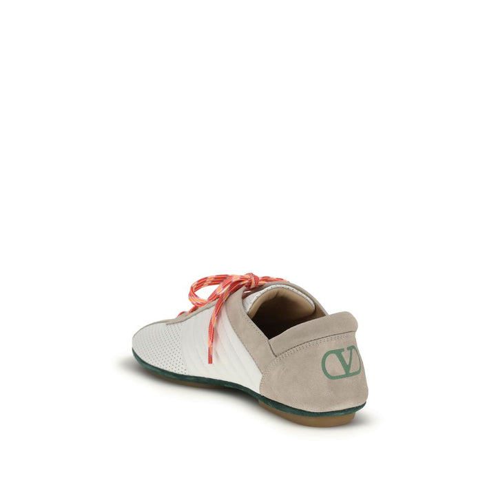 Valentino Garavani Multicolor Suede Leather Low Top Sneakers