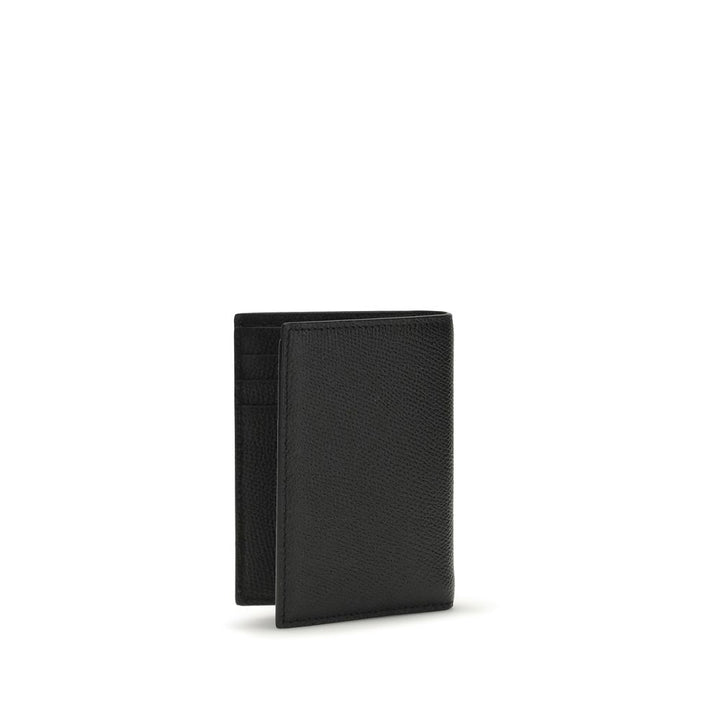 Valentino Garavani Black Calf Leather Bos Taurus Wallet
