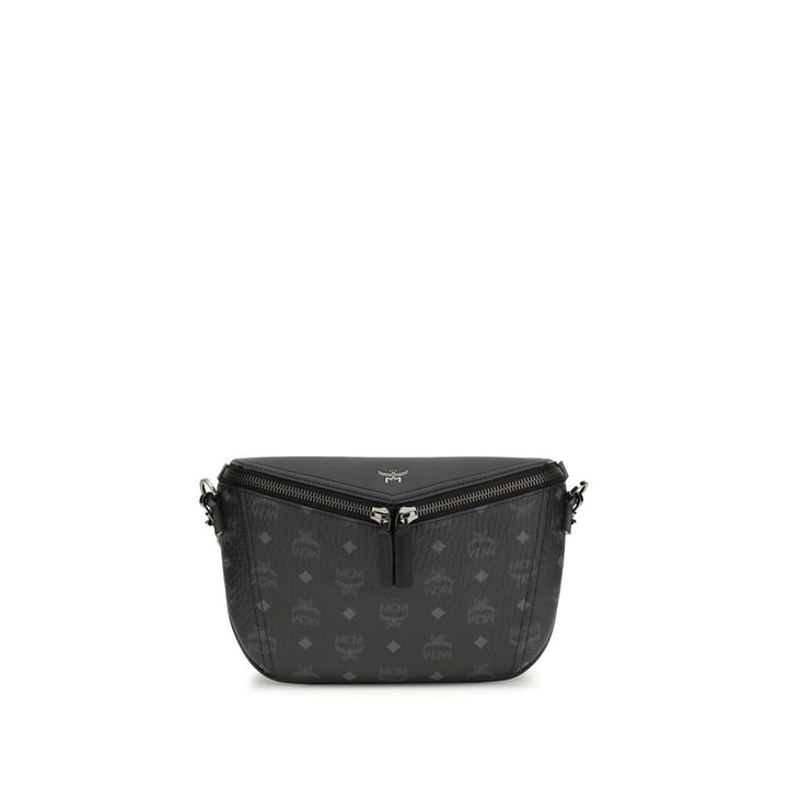 MCM Black Calf Leather Bos Taurus Shoulder Bag