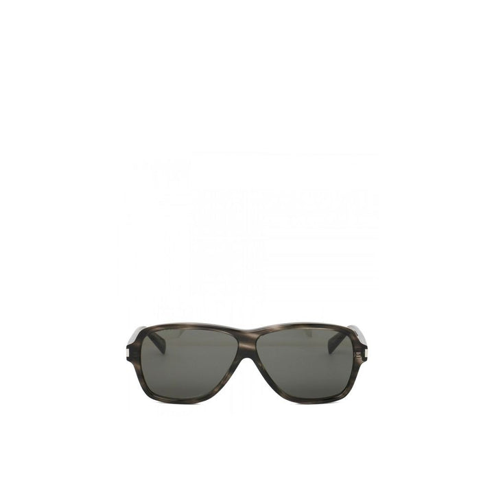 Saint Laurent Gray Acetate Sunglasses