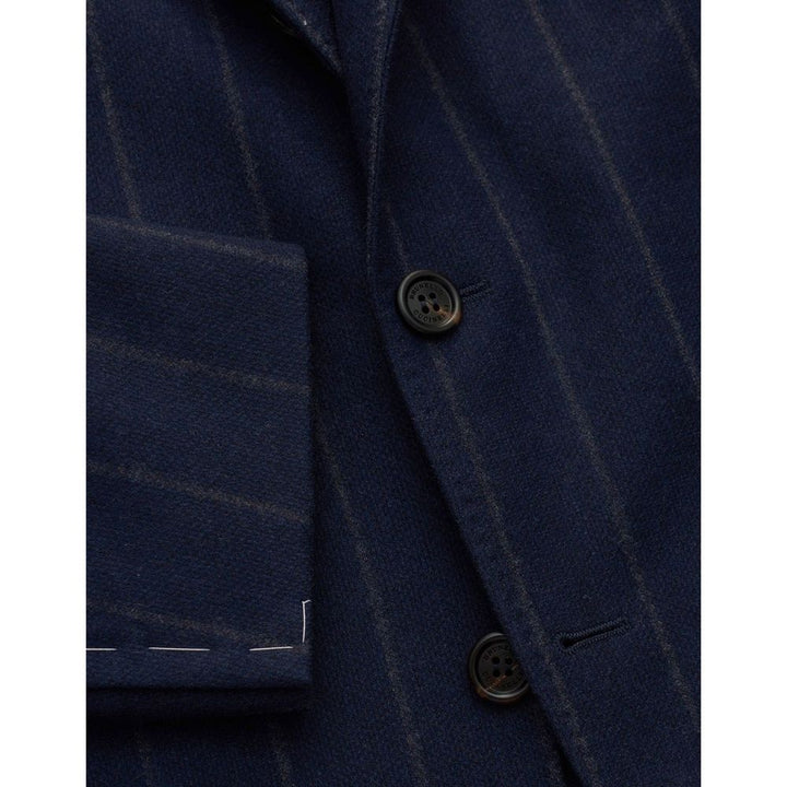 Brunello Cucinelli Blue Virgin Wool Coat