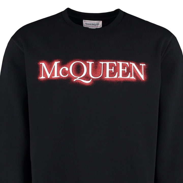 Alexander McQueen Black Cotton Sweatshirt