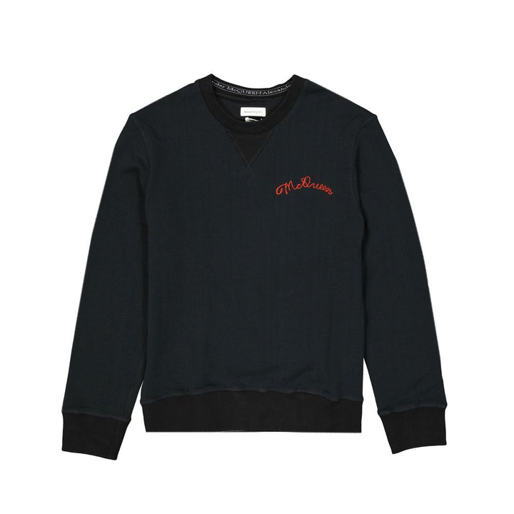 Alexander McQueen Black Cotton Sweatshirt