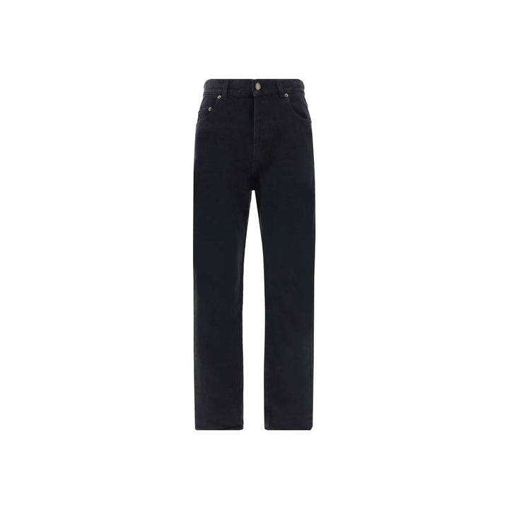Saint Laurent Black Cotton High-Waisted Jean