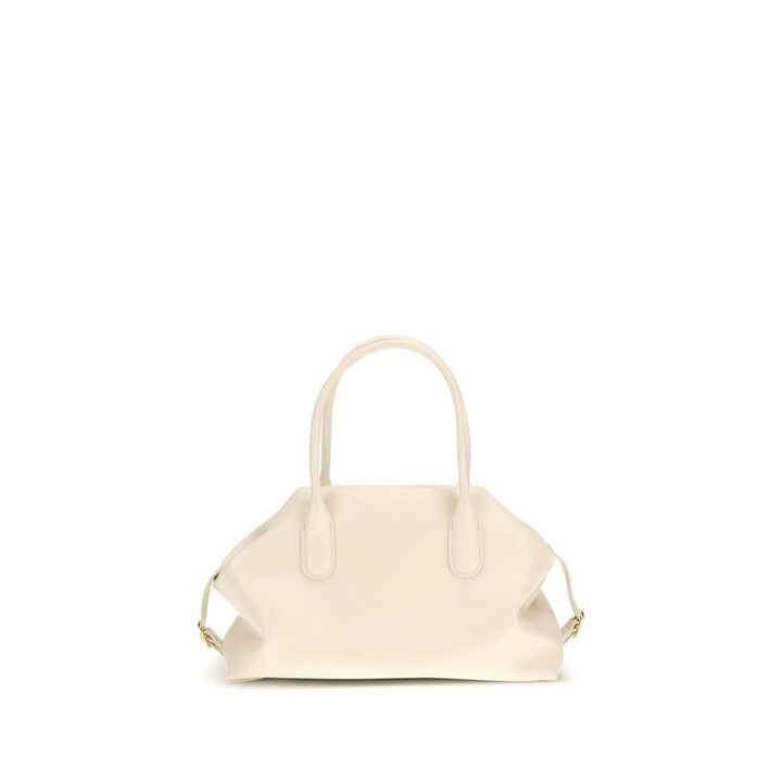 THEMOIRè Cream Other Fibres Shoulder Bag
