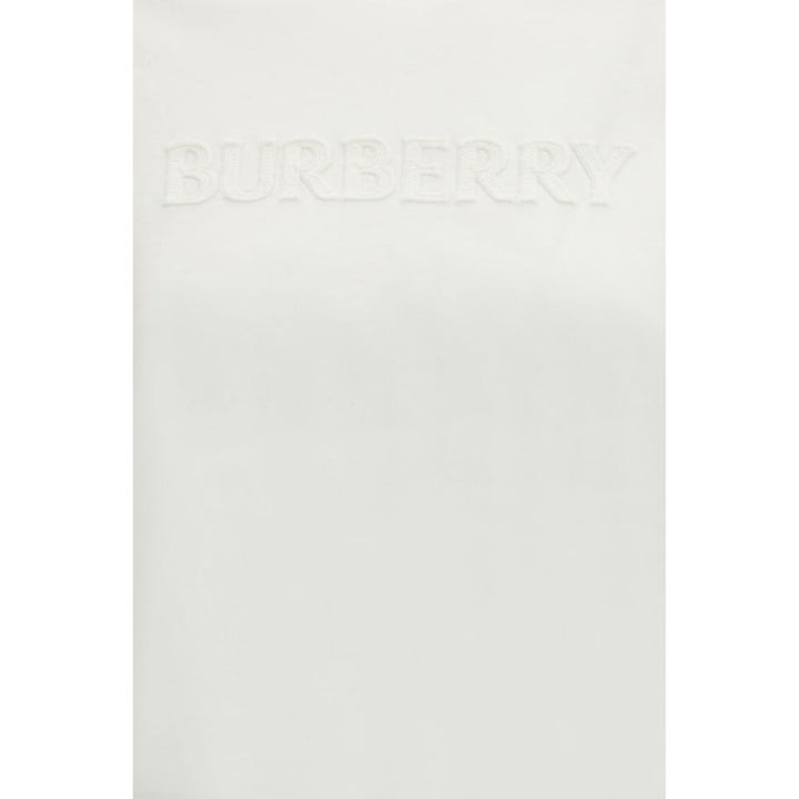 Burberry White Cotton Sportswear