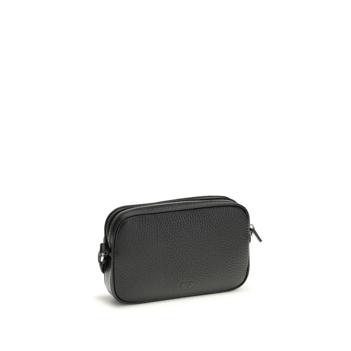 Valentino Garavani Black Calf Leather Bos Taurus Accessories
