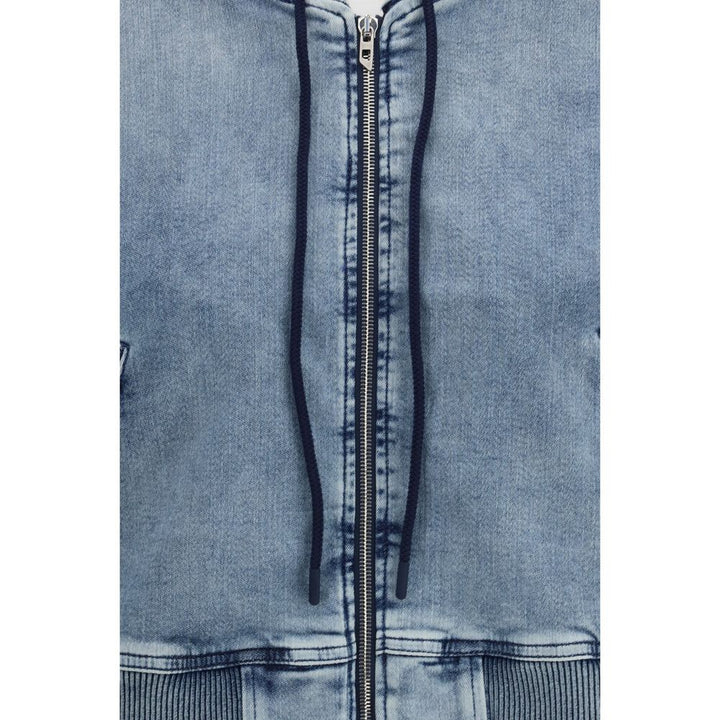 Diesel Blue Cotton Sweatshirt