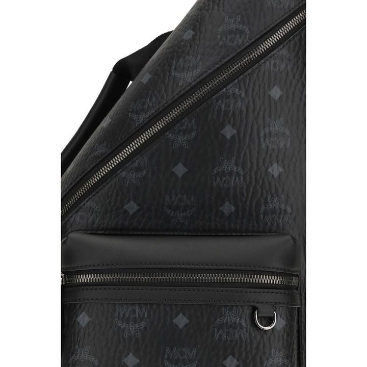 MCM Black Fabric Backpack