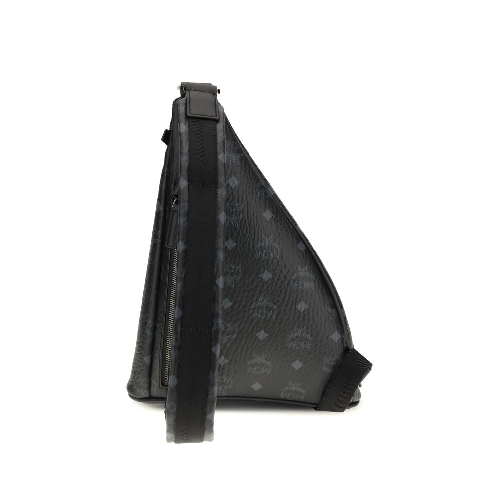 MCM Black Fabric Backpack
