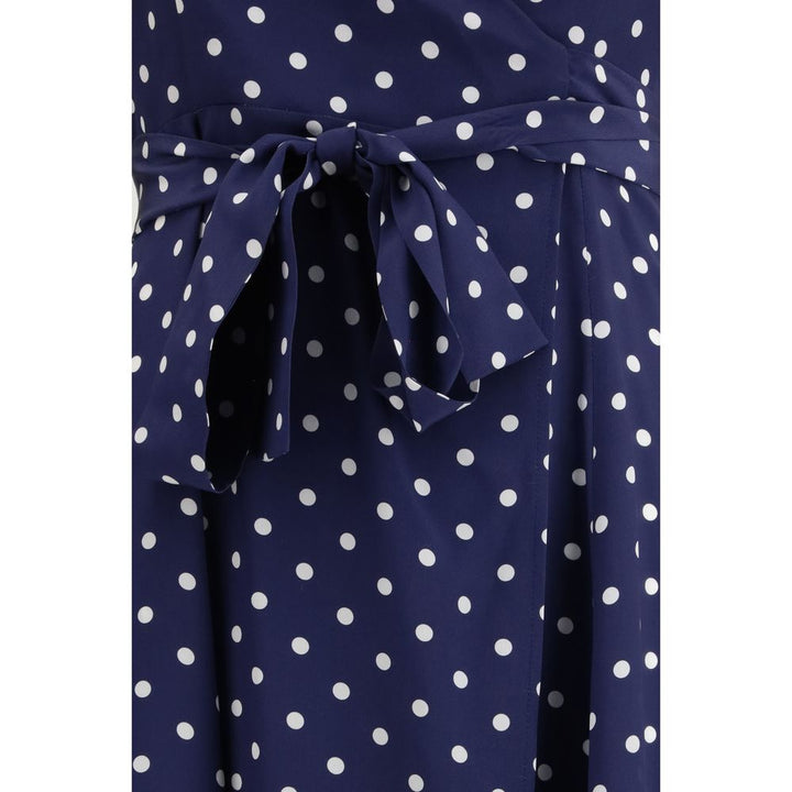 P.A.R.O.S.H. Blue Silk Casual Dress