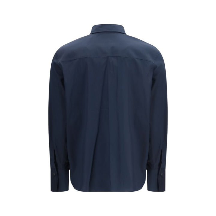 Brunello Cucinelli Blue Cotton Dress Shirt