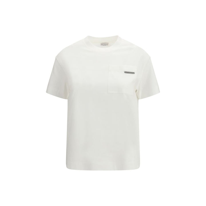 Brunello Cucinelli White Cotton T-Shirt
