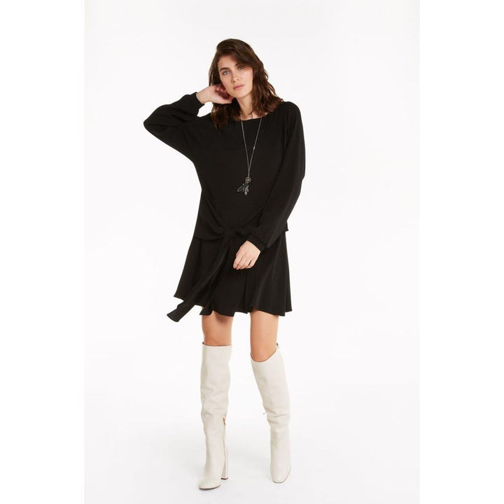 Patrizia Pepe Black Viscose Casual Dress