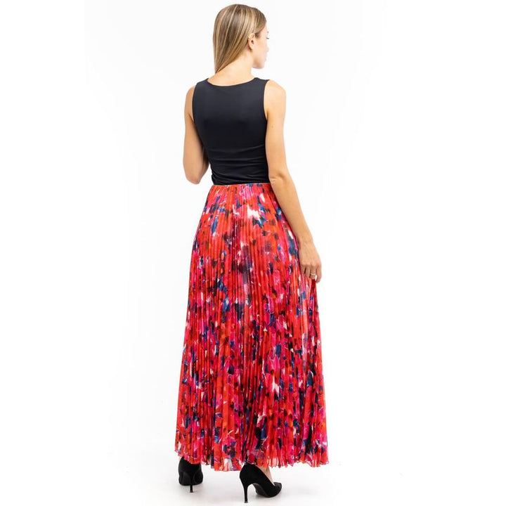 Patrizia Pepe Red Polyester Long Skirt