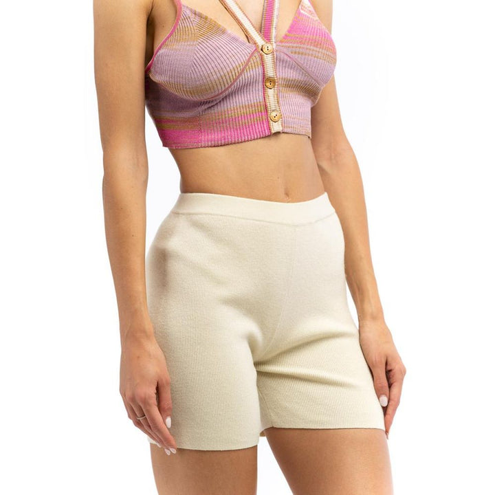 Patrizia Pepe Beige Nylon Shorts