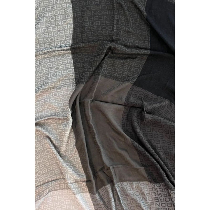 Borbonese Multicolor Modal Women Scarf with Micro Fringe from Italy