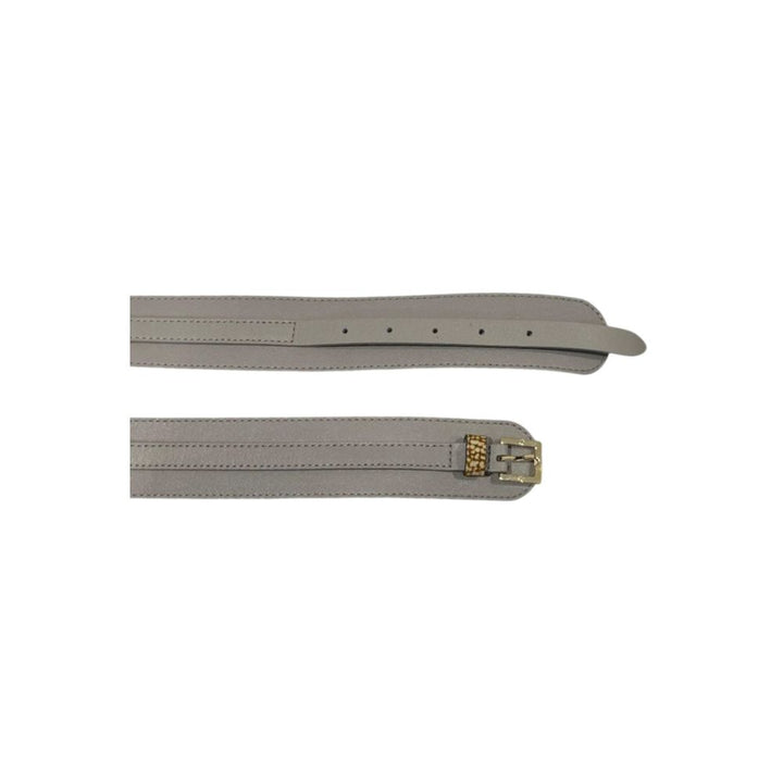 Borbonese Grey Genuine Leather Women's Belt