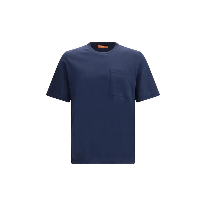 Cruna Blue Cotton T-Shirt