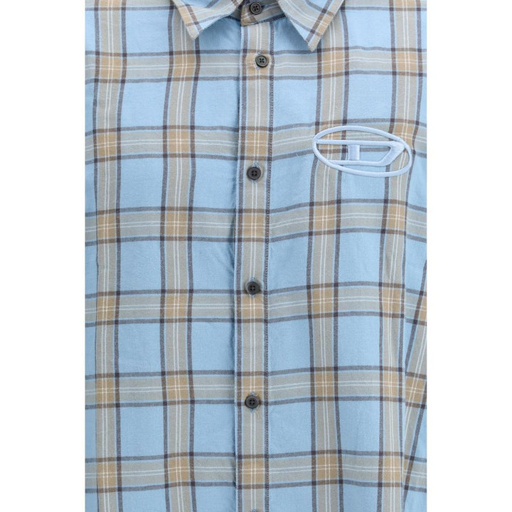 Diesel Blue Cotton Shirt