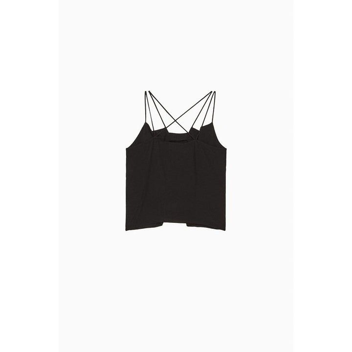 Patrizia Pepe Black Viscose Tank Tops