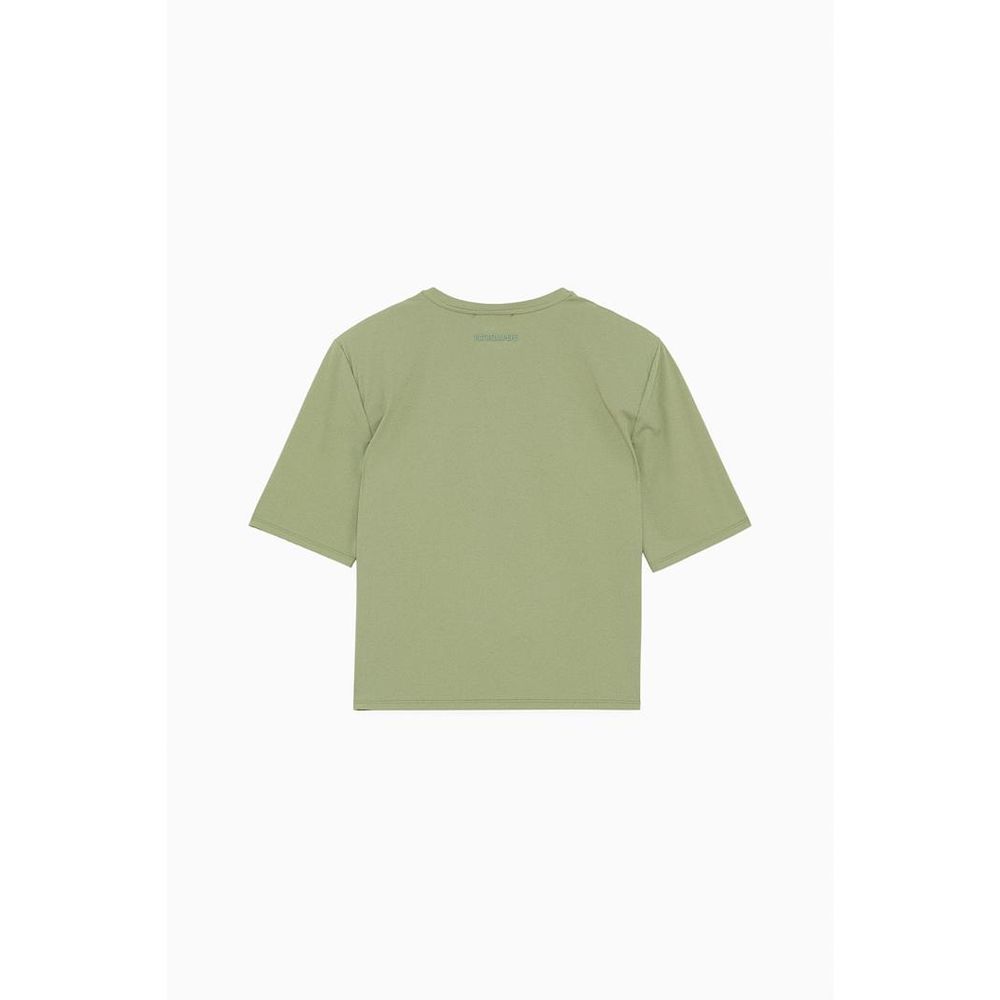 Patrizia Pepe Green Nylon T-Shirt