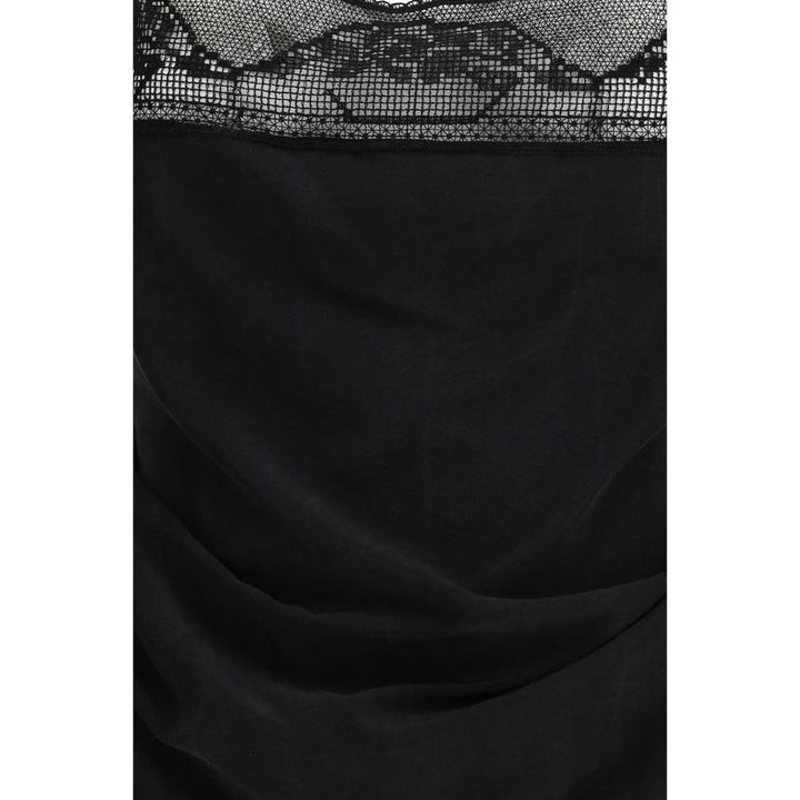 Magda Butrym Black Silk Blouse