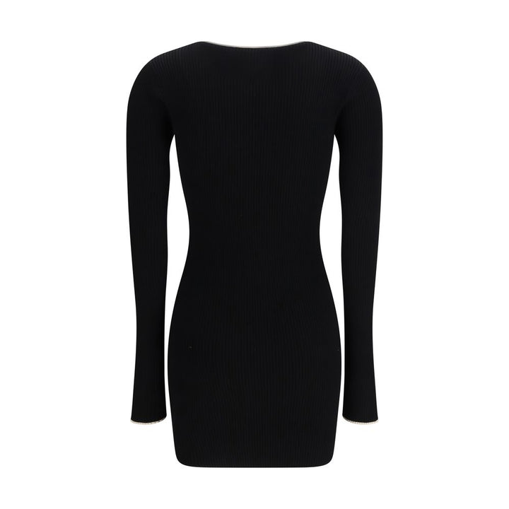Amiri Black Viscose Casual Dress